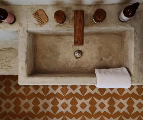 Find Beauty in Imperfection with Camille Styes' Favorite Home Goods - Tribeza Clay Imports, Michelada, Patio Flooring, Interior Floor, Handmade Tiles, The Design Files, Fireplace Surrounds, Kitchen Tiles, Bathroom Flooring