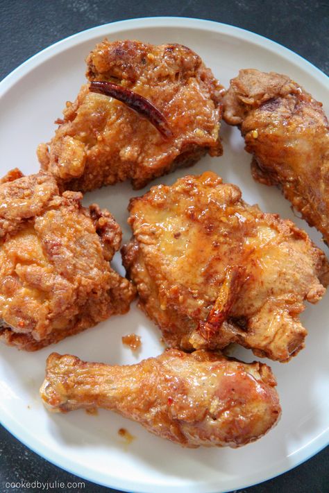 Kitchmenow Recipes, Honey Butter Fried Chicken, Butter Fried Chicken, Buttered Chicken, Fried Chicken Seasoning, Food For Lunch, Honey Butter Chicken, Spicy Fried Chicken, Tandoori Masala