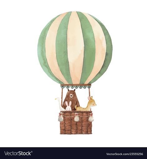 Hot Air Balloon Illustration, Hot Air Balloon Drawing, Adventure Nursery Decor, Baby Animal Nursery Art, Hot Air Balloon Adventure, Hot Air Balloon Nursery, Balloon Illustration, Adventure Nursery, Baby Shower Deco