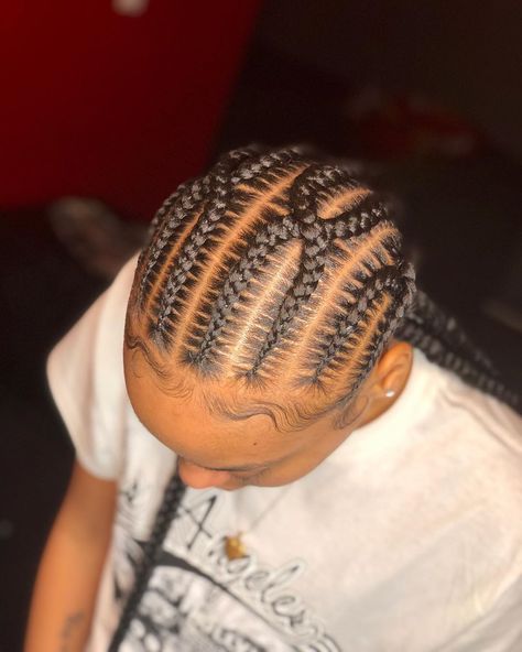 Micah Ross on Instagram: “8 criss crossed feed ins 💗  Book w/ link in bio.” Cross Feed In Braids, Cross Cross Feed In Braids, Crisscross Cornrows, Feed In Braids Criss Cross, Criss Cross Cornrows Braids, 4 Stitch Braids Criss Cross, Cross Cross Cornrows, Criss Cross Feed In Braids, Cross Cross Braids