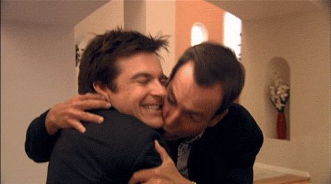 Michael-Bluth-Gob-Bluth-Arrested-Development.gif (500×279) Gob Bluth, Michael Bluth, Father Ted, Jason Bateman, Arrested Development, Will Arnett, Lights Camera Action, Reaction Face, Me Tv