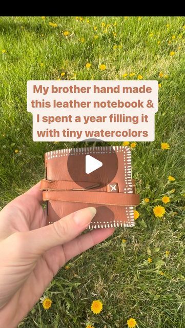 My brother hand made these tiny leather notebooks and I spent the last year filling them with watercolors! I surprised him with the completed notebook for his birthday 🎉 I still have a few more notebooks! Should I do a tiny art series? . . . . #watercolor #art #painting #watercolorpainting #drawing #artist #illustration #artwork #sketch #artistsoninstagram #watercolorart #watercolour #winsorandnewton #sketchbook #artoftheday #instaart #draw #paint #ink #arte #nature #handmade #portrait Nature, How To Fill Your Sketchbook, Handmade Portrait, Tiny Art, Artist Illustration, Winsor & Newton, Drawing Artist, Leather Notebook, Art Series