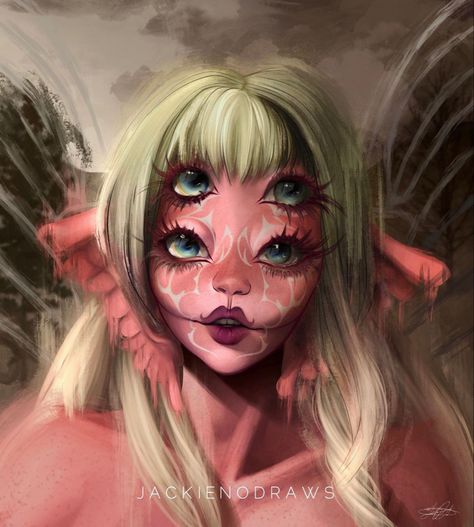 Melanie Martinez Fanart, Faerie Aesthetic, Portal Art, Melanie Martinez Drawings, Alice Liddell, Fairy Wallpaper, Aesthetic Painting, Melanie Martinez, Blue Aesthetic