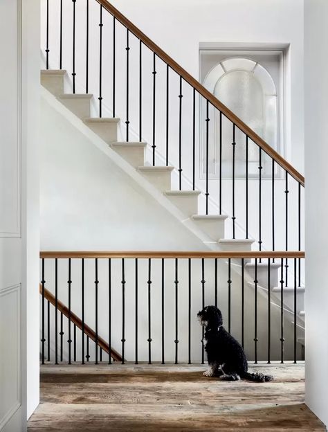 Paul and Caroline Weiland's London house | House & Garden Notting Hill House, Serge Mouille Floor Lamp, Bert And May Tiles, Crittal Windows, Rose Uniacke, Outdoor Bathtub, Kali Ma, Iron Staircase, House Staircase