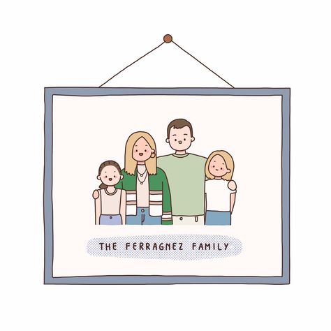 Excited to share this item from my #etsy shop: Custom family portrait/ Waist up Family portrait/ Anniversary gifts/ Family members portrait/ Doodle/ Family Illustration #art #drawing #anniversary #valentinesday #cartoonportrait #doodle #groupportrait #familyportrait #customillustration Family Drawing 5 Members, Family Picture Drawing Easy, Family Doodle Art, Family Poster Drawing, Family Of 5 Drawing, Family Poster Design, Family Illustration Art, Doodle Family, Family Doodle