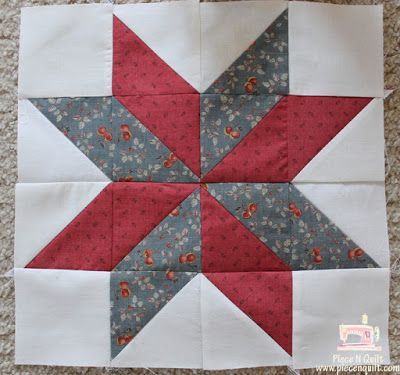 Lemoyne Star Quilt Block Tutorials, Lemoyne Star Quilt Pattern, Diamond Star Quilt Pattern, Eight Pointed Star Quilt Block, Quilt Stars Block, Christmas Star Quilt Block, Lemoyne Star Quilt Block, Le Moyne Star Quilt Patterns, 12.5" Quilt Blocks Free Pattern