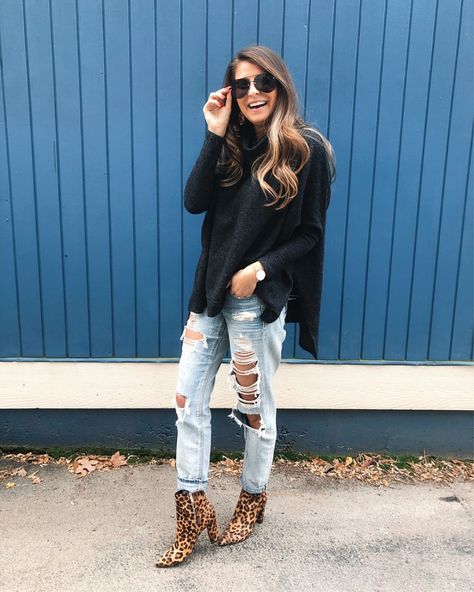 simply_darlings | LIKEtoKNOW.it Print Boots Outfit, Animal Print Boots, Fall Boots Outfit, Leopard Print Boots, Leopard Print Booties, Leopard Boots, Print Boots, Booties Outfit, Trending Boots