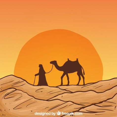 Camel Silhouette, Desert Images, Desert Drawing, Camels Art, Different Forms Of Art, Nature Art Drawings, Desert Art, Desert Painting, Desert Landscape