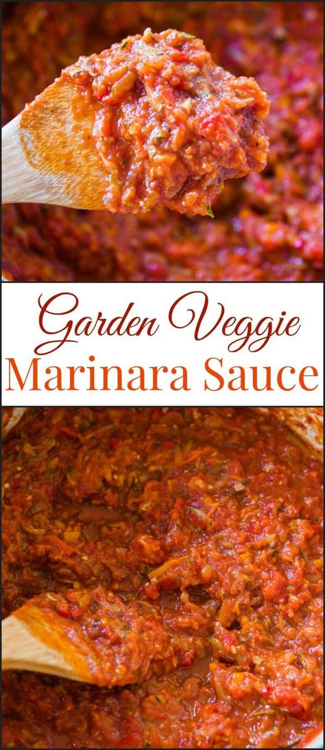 Veggie Packed Marinara Sauce, Hidden Veggie Spaghetti Sauce, Veggie Spaghetti Sauce, Spaghetti Sauces, Veggie Spaghetti, Vegetarian Spaghetti, Marinara Sauce Recipe, Oh Sweet Basil, Spaghetti Sauce Recipe