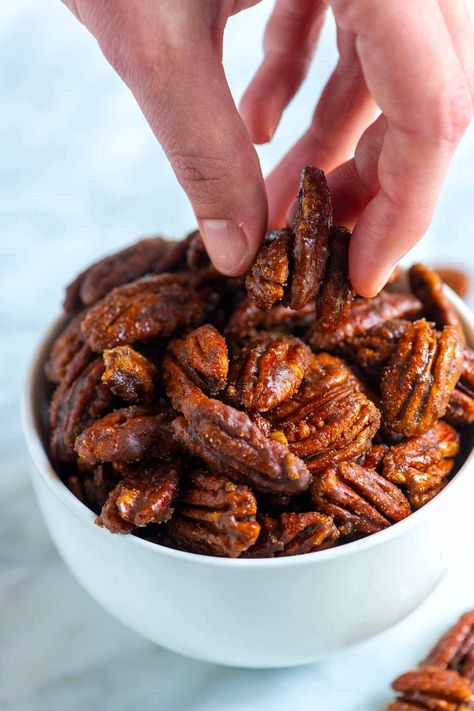 Sugar Coated Pecans, Inspired Taste, Quick Recipe Videos, Candied Pecans Recipe, Sugared Pecans, Chocolate Truffles Recipe Easy, Homemade Nutella, Homemade Pumpkin Pie, Truffle Recipe Chocolate