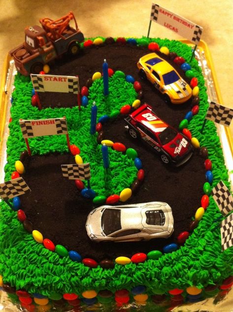 27+ Awesome Picture of Birthday Cake Ideas For Boys Birthday Cake Ideas For Boys 3rd Birthday Cake Race Car Track Cake Cake Cake Pinterest  #BirthdayCakeImages Race Track Cake, Car Cakes For Boys, Torte Creative, Race Car Cakes, Cars Birthday Cake, Race Car Birthday Party, 3rd Birthday Cakes, Race Car Party, Race Car Birthday