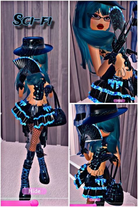 #Roblox #DressToImpress #DTI #CyberPunk #Fashion Dti Roblox Cyberpunk Theme, Si Fi Dti Outfit, Cyberpunk Outfit Dress To Impress, Sci Fi Dress To Impress, Cyberpunk Dress To Impress, Cyberpunk Dress, Sci Fi Dress, Sci Fi Outfit, Fem Outfits