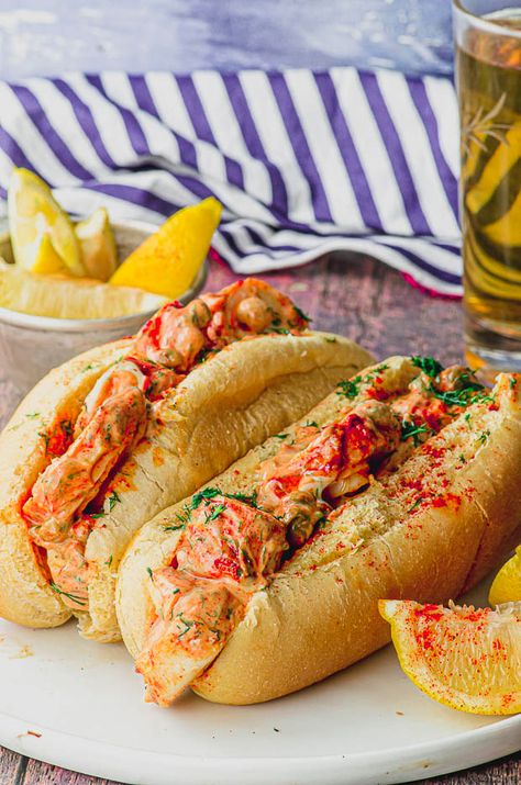 Vegan Lobster Roll, Vegan Lobster, Lobster Roll Recipes, Rolled Sandwiches, Crowded Kitchen, Rolls Easy, Kosher Cooking, Lobster Salad, Meat Free Recipes