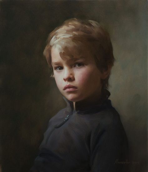 Florence Academy Of Art, Realistic Oil Painting, Portrait Background, Royal Society, Art Competitions, Oil Portrait, Oil Painting Portrait, Painting Portrait, Kids Portraits