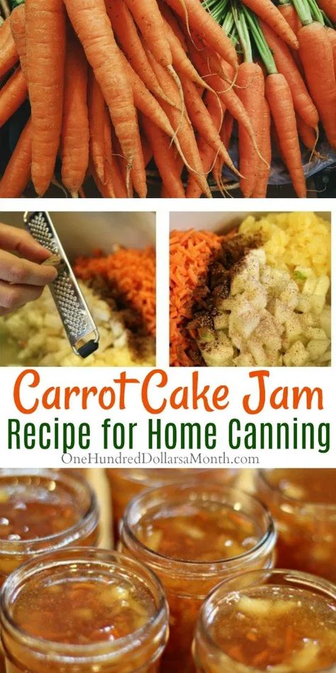 Carrot Marmalade Recipe, Maple Jelly, Carrots Canning, Carrot Butter, Carrot Cake Jam, Canning 101, Jam Recipes Homemade, Canning Jam, Jam And Jelly