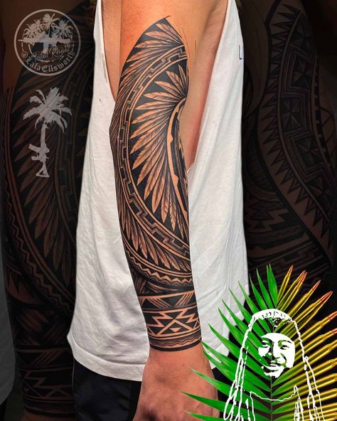 Native American Half Sleeve Tattoo, Native American Pattern Tattoo, Native American Arm Sleeve Tattoo, Indian Style Tattoos Men, Native Shoulder Tattoo, Native American Cover Up Tattoos, Indian Arm Tattoo, Native American Arm Tattoo, Native Pattern Tattoo