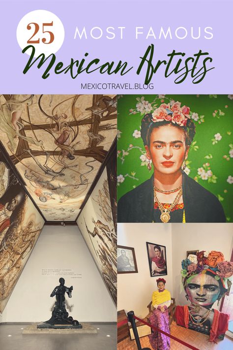 Most Famous Mexican Artists of All Time #mexican #mexicanartists #fridakahlo #art #mexicanart #artists #famousartists #mexicanart Famous Mexican Art, Mexican Artists Paintings, Mexico Project, Mexican Culture Art, Historical Women, Dual Language, Mexican Artists, Z Arts, Learning Ideas