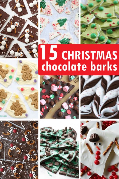 Best Bark Recipes, Chocolate Christmas Recipes, How To Make Christmas Bark, Candy Bar Bark, Chocolate Treat Ideas, Diy Christmas Bark, Diy Christmas Chocolates, Xmas Bark Recipes, Christmas Candy Bark Recipes