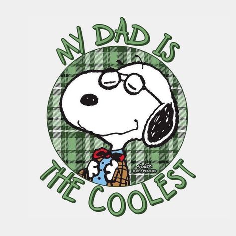 happy father’s day! Snoopy I Love You, Woodstock Charlie Brown, Snoopy Images, Happy Birthday Dad, I Love My Dad, Pastel Pink Aesthetic, Die Cut Sticker, Peanuts Gang, The C