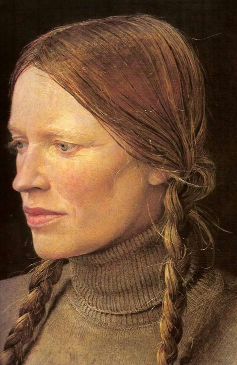 Andrew Wyeth Paintings, Andrew Wyeth Art, Jamie Wyeth, Nc Wyeth, American Realism, Andrew Wyeth, Great Paintings, Female Portraits, Rembrandt