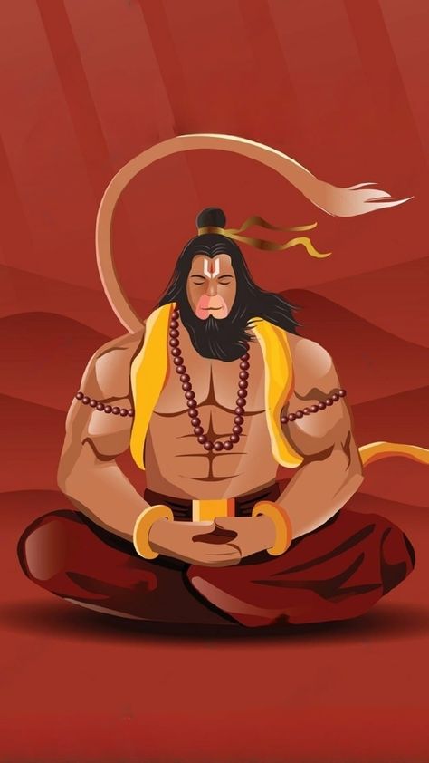 Jai Sri Ram🌹Jai Hanuman💐 Hanuman Ji Cartoon Wallpaper, Hanuman Ji Digital Art, Ram Ji Illustration, Hanuman Animated Wallpapers, Hanuman Cartoon Wallpaper, Hanuman Ji Asthetic Picture, Hanuman Ji Animated, Ram Hanuman Painting, Lord Hanuman Paintings