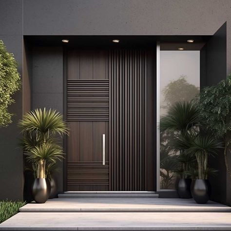 Elevate Your Flat with Stylish Main Door Entrance Designs • 333+ Images • [ArtFacade] Main Door Design Front Entry Indian, Villa Door Entrance, Entrance Modern Design, Luxury Doors Entrance, Flat Entry Door Design, Entry Door Design Modern, Entrance Door Design Luxury, Flat Main Door Design Entrance, Doors Interior Modern Luxury