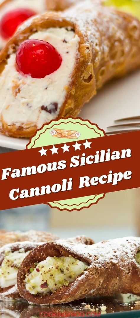 Cannoli Recipe Easy, Sicilian Cannoli, Cabbage Potatoes, Italian Cannoli, Cannoli Siciliani, Cannoli Filling, Cannoli Recipe, Italian Recipes Dessert, Italian Pastries