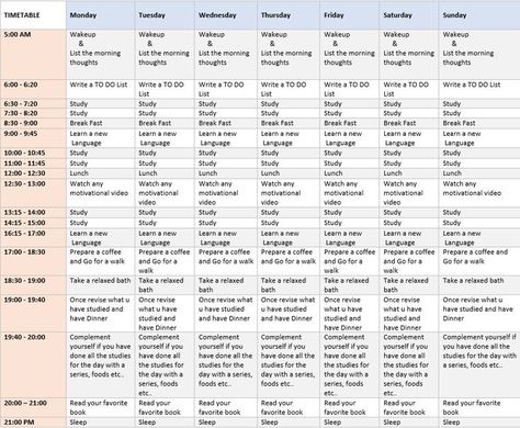 Study Time Table | Study time table, Study timetable template, Study time Time Table For Productive Day, Study Timetable For School Days, Self Study Timetable Ideas, Study Time Table For Ca Students, Productive Timetable For Students, Upsc Study Schedule, Study Tips For Exams Time Management, Best Study Timetable For Upsc, Best Time To Study Student