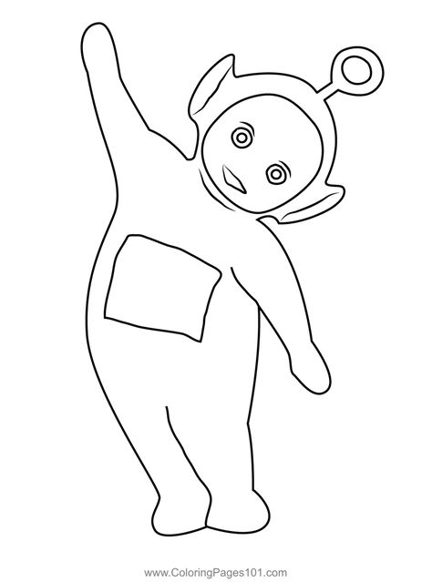 Happy Po Coloring Page Teletubbies Printable, Teletubbies Tattoo, Po Teletubbies, Surfboard Art Design, Surfboard Art, Easy Drawings Sketches, Graffiti Lettering, Free Kids, Coloring Sheets