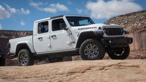 2024 Jeep Gladiator Mojave First Drive Review: An Adventure at Any Speed Jeep Gladiator Mojave, Gladiator Mojave, Jeep Pickup Truck, Ford Ranger Raptor, Crank Windows, Garage Accessories, Speed Bump, Jeep Pickup, All Terrain Tyres