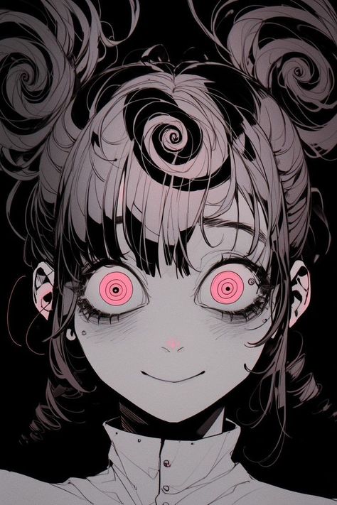 Horror Expression Drawing, Scary Eyes Drawing Reference, Seductive Anime Eyes Reference, Scary Eyes Drawing Anime, Anime Screaming Face, Scary Anime Eyes, Dull Eyes Anime, One Eyed Oc, Gorey Anime