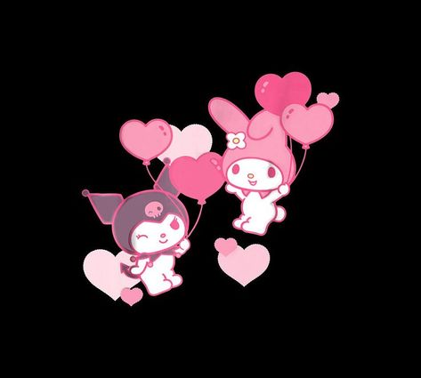 My Melody Valentines Day, Kuromi Valentines Day, Kuromi Valentines, Kuromi And My Melody Wallpaper, Kuromi And My Melody, Valentines Day Wallpaper, My Melody And Kuromi, Melody And Kuromi, Wallpaper Sun