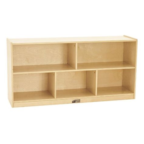 ECR4Kids Birch 5-Section Classroom Storage Cabinet With Casters, Organizer Shelf, Natural : Target Preschool Storage, Toddler Storage, Wood Shelving Units, School Storage, Organizer Shelf, Classroom Storage, Classroom Furniture, Mobile Storage, Large Shelves