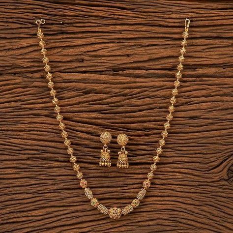 Long Gold Necklace Indian, Antique Necklace Set, Necklace Long Gold, Long Gold Necklace, New Gold Jewellery Designs, Fancy Jewelry Necklace, Modern Gold Jewelry, Gold Necklace Indian, Gold Mangalsutra Designs