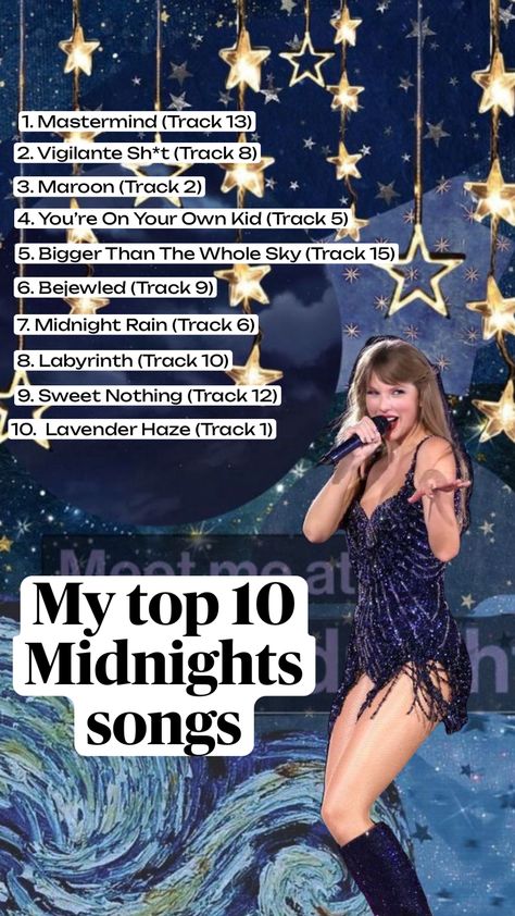 #tracklist #fun #fyp #taylorswiftaesthetic #midnights #midnightsalbum #funny #shufflefyp Midnight Song, T Track, Sweet Nothings, Labyrinth, Songs, 10 Things, Funny, Pins