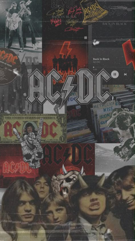 Acdc Wallpaper Aesthetic, Acdc Poster Vintage, Ac Dc Wallpapers Aesthetic, Acdc Wallpaper Iphone, Ac Dc Aesthetic, Aesthetic Band Wallpaper, Rock Lockscreen, Rock N Roll Aesthetic Wallpaper, Classic Rock Wallpapers