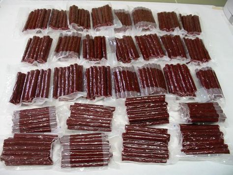 Venison Sticks Recipe, Venison Jerky Recipe Smoked, Smoked Venison Jerky Recipe, Venison Snack Stick Recipe, Smoked Venison Jerky, Venison Snack Sticks, Snack Stick Recipe, Deer Jerky Recipe, Venison Sausage Recipes