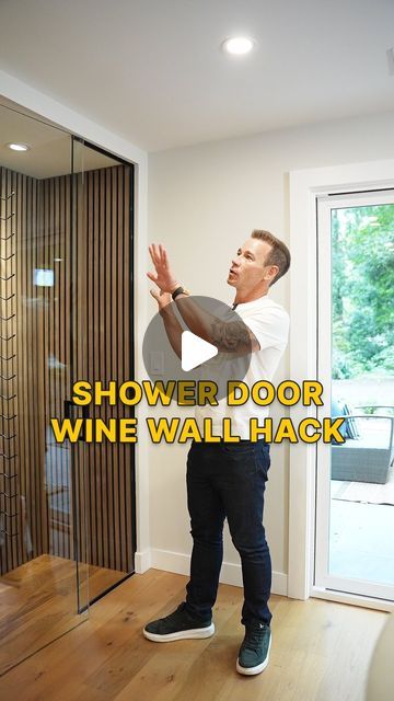 James Dainard | Real Estate Investor on Instagram: "Wine wall or shower door (or Rockstar display case)? ⬇️  A wine wall adds a custom aesthetic to your project that buyers love.  Plus - it can actually increase the overall value of your home!  At the ProjectRE Lion House, we@created this modern and sleek wine storage for a fraction of the price using… drumroll… a shower door! 🚿  Don’t shy away from adding these custom elements. If you can get creative, you can increase the project’s appeal and stay within your budget.  Cheers!  #projectrelionhouse #realestateinvesting #fixandflip #flippinghouses #seattlerealestate #bellevuerealestate #bridletrails" Custom Wine Storage Wall, Wine Rack Wall Ideas, Wall Wine Rack Ideas, Wine Display Ideas, Wine Wall Ideas, Wine Display Wall, Wine Bar Ideas, Modern Wall Wine Rack, Wine Storage Ideas