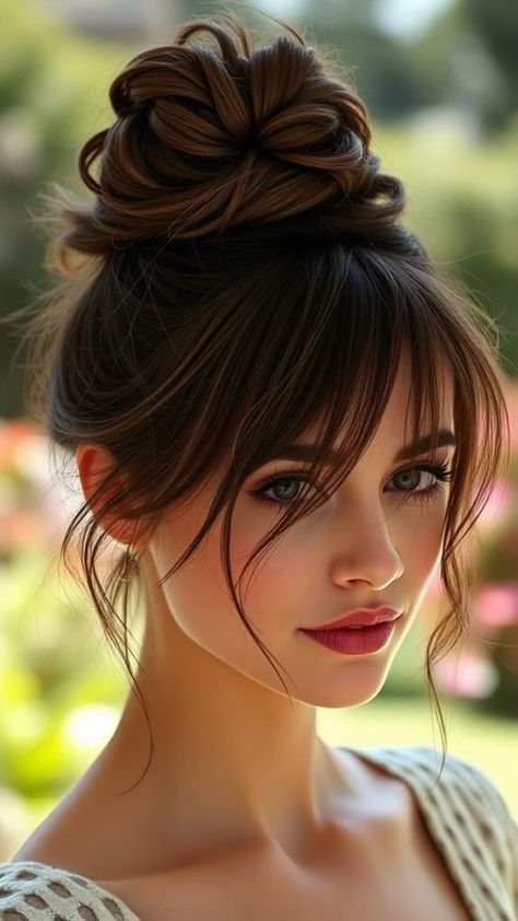 Messy Bun Variations for Short and Long Hair Bun Hairstyles Straight Hair, Bun Hairstyles Medium Hair, Bun Hairstyles For School, High Messy Bun Hairstyles, Medium Hair Messy Bun, Bun Hairstyles Bridal, Bun Hairstyles Short Hair, Bun Hairstyles Elegant, Messy Buns Hairstyle