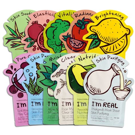 TONYMOLY I'm Real Mask Tonymoly Sheet Mask, Tony Moly Sheet Mask, Jojo Christmas, Dr Closet, Wishlist 2024, Mask Sheet, Clear Pores, Sheet Masks, Skin Mask