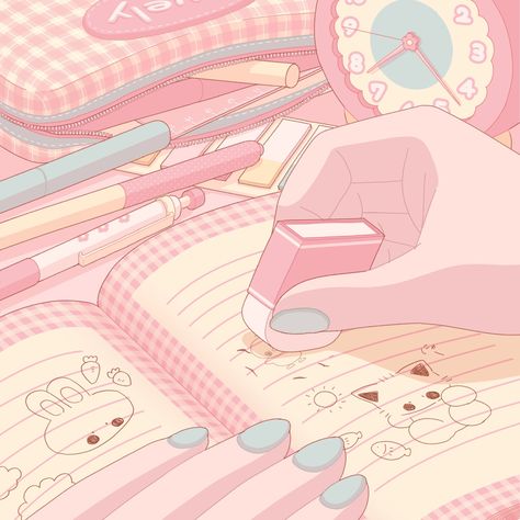 Pastel Pink Icons:), Pink Drawing, Arte Do Kawaii, Kawaii Background, Soft Pink Theme, Arte 8 Bits, Images Kawaii, Pink Images, Pastel Pink Aesthetic