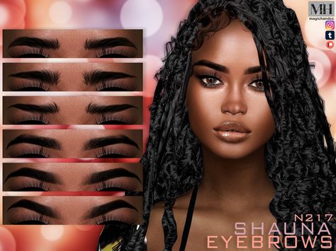 Sims 4 Free Mods, Sims 4 Tattoos, Sims 4 Cc Eyes, Sims 4 Tsr, Sims 4 Black Hair, Black Eyebrows, The Sims 4 Skin, Sims 4 Cc Kids Clothing, Makeup Cc