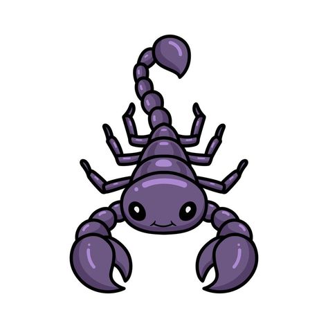 Cute Scorpion, Scorpio Zodiac, Cartoon Character, Scorpion, Cartoon Drawings, Cartoon Characters, Nail Inspo, Vector Art, Vector Free