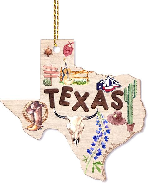 Amazon.com: MeMate Texas Ornaments, Texas Christmas Ornament for Couples Newlyweds Family Friends Neighbors - Texas Wooden Keepsake Holiday Decorations Housewarming for Relatives, Colleagues : Home & Kitchen Friends On Christmas, Texas Themed Gifts, Texas Christmas Ornaments, Gifts For Neighbors, Texas Ornaments, Texas Christmas, Wood Christmas Ornaments, Christmas Keepsakes, Neighbor Gifts