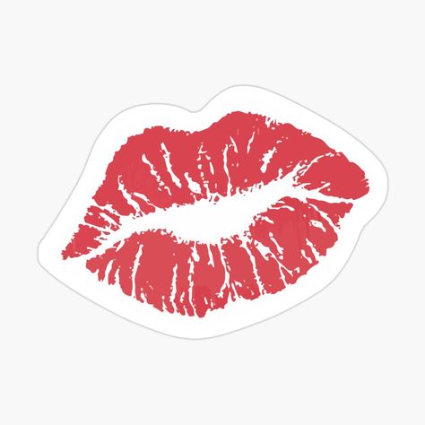 Get my art printed on awesome products. Support me at Redbubble #RBandME: https://www.redbubble.com/i/sticker/kiss-mark-by-gabbysgallery/165161212.JCQM3?asc=u Sabrina Carpenter Kiss, Kiss Marks, Kiss Mark, Sabrina Carpenter Album, Kiss Stickers, Sabrina Carpenter, Kiss