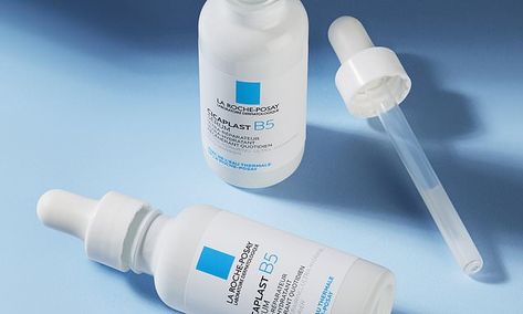 The new La Roche-Posay Cicaplast B5 Serum is going viral on TikTok #DailyMail B5 Serum, Viral On Tiktok, Going Viral, Roche Posay, La Roche Posay, Skin Barrier, Beauty Products, Serum, Product Launch