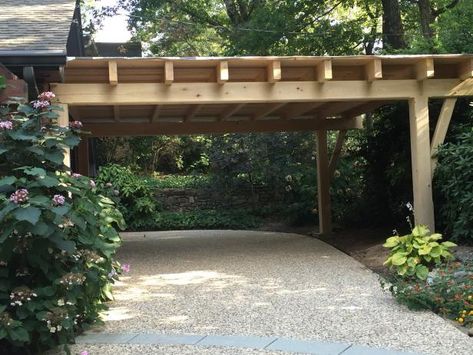 Carport Modern, Pergola Carport, Pergola Diy, Carport Garage, Covered Walkway, Patio Pergola, Carport Designs, Pergola Design, Live Oak Trees