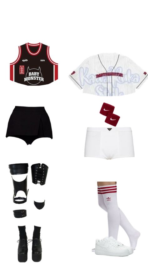 Kpop Shorts Outfit, Hockey Outfits, Korean Outfits Kpop, Kpop Concert Outfit, Preformance Outfits, Dancers Outfit, Practice Outfits, High Fashion Outfits, Sport Dress