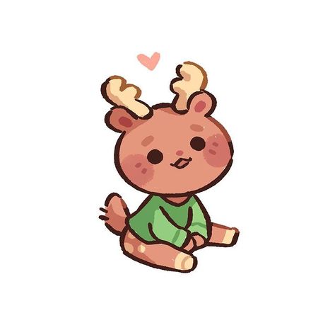 🍑 Stef 🍑 в Instagram: «baby deer doodle based on a picture of Sam being stupid and cute 💕 . . . #stefscribbles» Deer Cute Drawing, Deer Fanart, Deer Drawing Cute, Deer Illustration Cute, Cute Deer Drawing, Cute Deer Illustration, Deer Doodle, Deer Character, Cute Animal Stickers