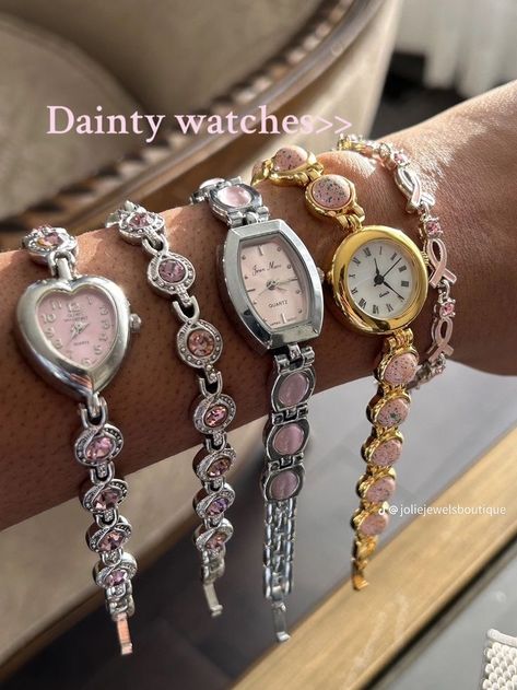 Dainty Watches, Oval Watch, 00s Mode, Dope Jewelry Accessories, I Will Be Back, Cute Watches, Watch Fashion, Depop Vintage, Dope Jewelry